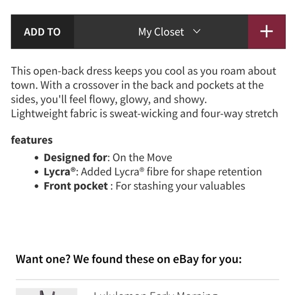Lululemon early morning dress - Picture 5 of 6